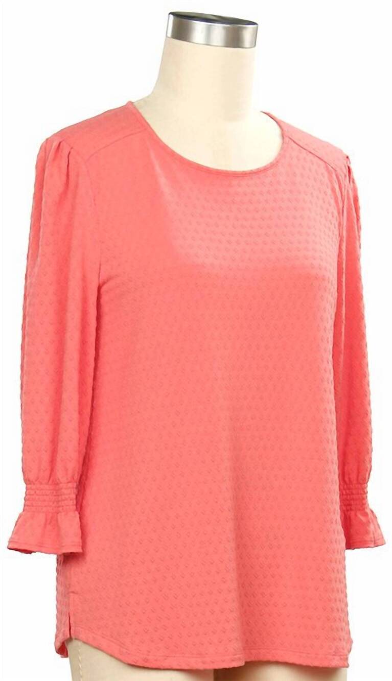 NEW LINKS women's denim on demand 3/4 nov top in dreamsicle